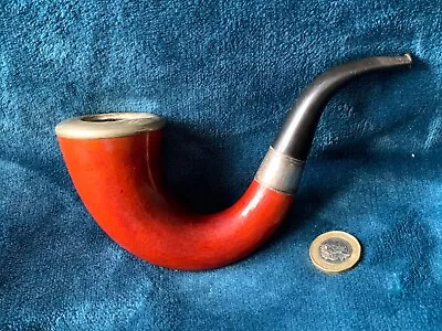 Silver Mounted Calabash Pipe Chester 1912 George V • £40