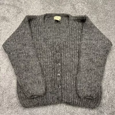 LL Bean Vintage Mohair Cardigan Sweater Medium M • $60