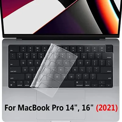 Film TPU Skin Keyboard Cover For MacBook Pro 14 16 Inch M1 Max 2021 A2442 A2485 • £4.01