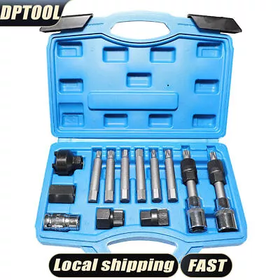 Alternator Pulley Decoupler 13-Piece Socket Set – Pulley Removal Tool Kit • $31