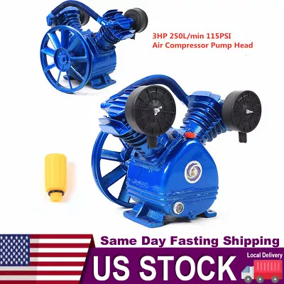 Replacement Air Compressor Pump Single Stage V Style Twin Cylinder 3 HP 2-Piston • $114.95