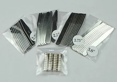 2.2  2.5  2.75  3  Metal Stainless Steel Collar Stays Sets With Magnets • $26.50