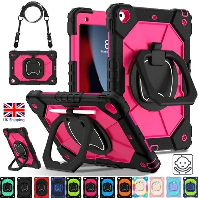 Shockproof Heavy Duty Armor Stand Kids Cover Case For Apple IPad 7/8/9th 10.2 • £6.35