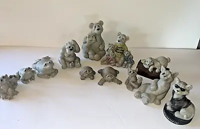 12 Vintage Quarry Critters Lot Cats Bunny Bears Gorilla Turtles Frogs Retired • $89