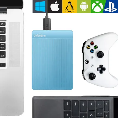 2.5in External Hard Drive 500GB Extended Portable Game HDD For PC Laptop Desktop • £20.89