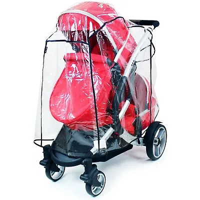 £12.95 • Buy Universal Tandem Rain Cover To Fit Most Tandems, ICandy, Egg, Cosatto, Bugaboo
