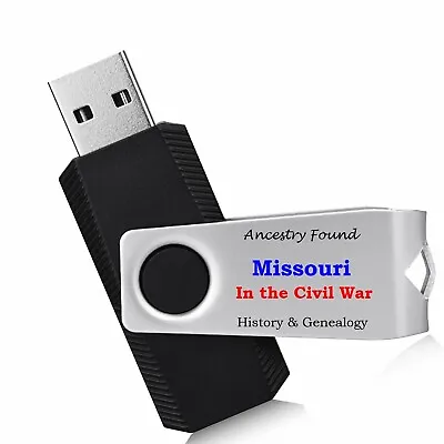 Missouri Civil War Books History & Genealogy - 37 Books On USB Flash Drive • $10.95