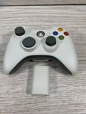 Xbox 360 OEM Wireless White Game Controller Official With Battery Case Official • $19.99