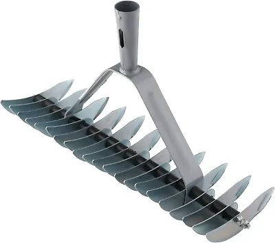 Xclou Lawn Thatching Rake - Moss Removal Tool - Garden Rake Head - Lawn Rake UK • £21.95