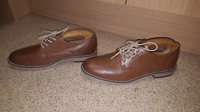 H&m Brown Lace Up Men's Leather Shoes Size Eu 40 Us 7.5 Cn 255 • £38.99