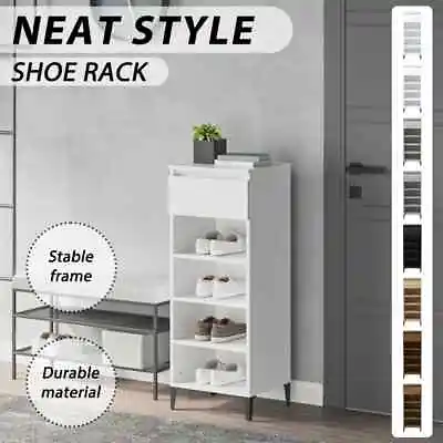 $68.99 • Buy  Shoe Rack Engineered Wood Shoe Bench Storage Cabinet Rack Multi Colours VidaXL