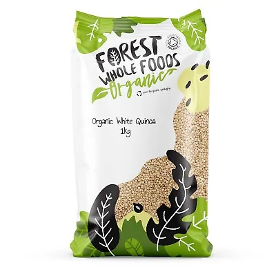£9.45 • Buy Organic White Quinoa 1kg - Forest Whole Foods