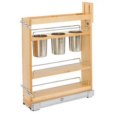 Rev-A-Shelf 5  Pull Out Kitchen Cabinet Organizer W/ Soft-Close 448UT-BCSC5C • $315.99