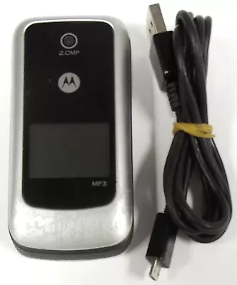 Motorola W Series W418G - Black And Silver ( TracFone ) Rare Flip Phone -Bundled • $15.29