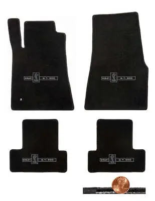 2005-2010 Shelby Mustang Black Loop Front & Rear Floor Mats - GT500 Cobra Logos • $247.98