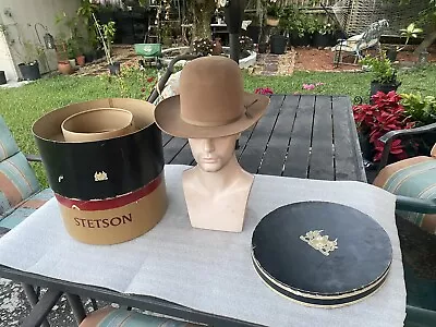 Vintage EXCELLENT High Brehm Stetson 60s (Will Custom Shape) Beaver 7-1/8++7-1/4 • $224