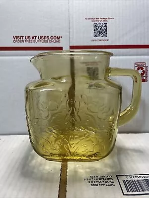 Federal Madrid AMBER Depression Glass 32 Oz Pitcher Milk Cream Honey Syrup Sauce • $8.15