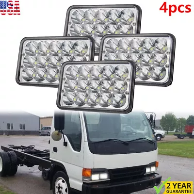 4pcs 4x6  LED Headlights High Low Sealed Beam For GMC W3500 W4500 W5500 Forward • $47.79