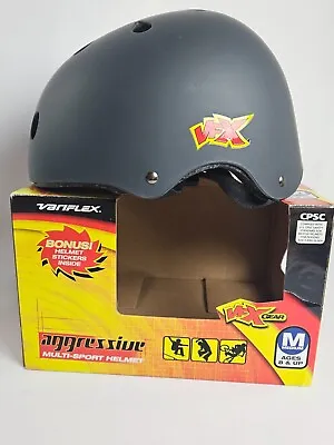 Variflex Aggressive Multi-Sport Helmet Black Medium NEW FREE POSTAGE • $50