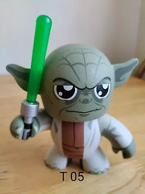 Star Wars Mighty Muggs Yoda Vinyl Figurine W/ Light Saber Hasbro 2008 Target Toy • $21.02