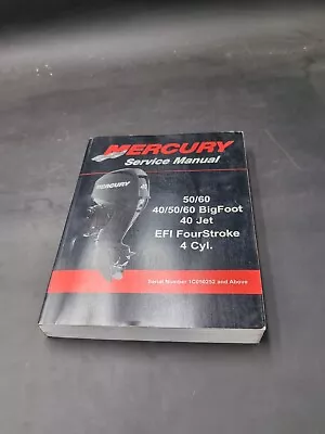 Mercury Service Manual 50/60  40/50/60 BigFoot  40 Jet 4 Stroke 4 Cyl. 90-866917 • $67