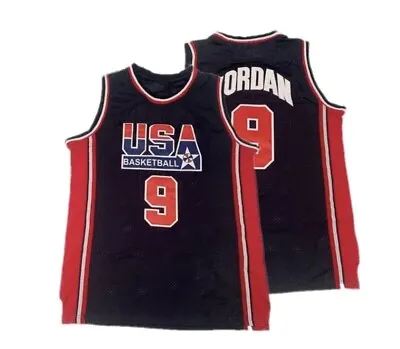 Michael Jordan Dream Team Jersey 1992 Barcelona Olympics Basketball Men 2XL Blue • $48.95