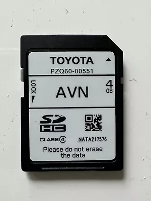 Genuine Toyota Australia Gps/ Nav Sd Map Card Pzq60-00551 • $160