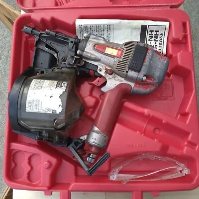 MAX High Pressure 90mm Nail Gun HN-90N1 Red W/ Case Used Working From Japan F/S • $256.26