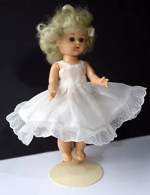 Vintage 8  Virga 1950s  Lollipop Doll - Light Green Hair Dress Slip Undies Stand • $24.50