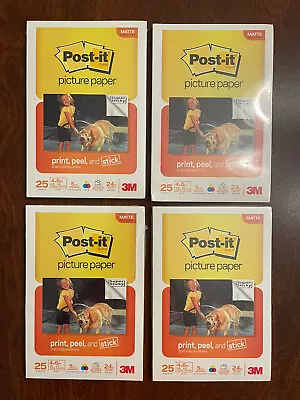 Lot Of 4 Packs Of Post-it Picture Paper 25 Sheets 4x6 NEW NIP • $7.99