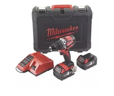 £164.95 • Buy Milwaukee M18 Cblpd-402c 18v 2 X 4.0ah Li-ion Brushless Cordless Combi Drill 