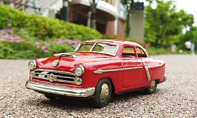 Japanese Tin Toy Vintage 1950'S Marusan KOSUGE Ford Sedan Friction Rare • $645.05