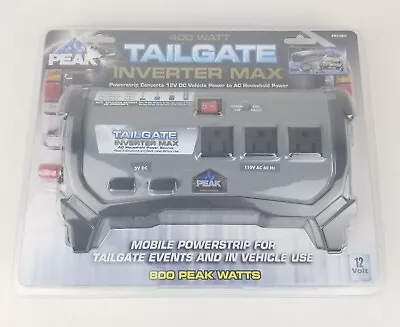 New Peak 400 Watt 800 Peak Tailgate Inverter Max PKCOBO 12 Volt DC Car To AC NEW • $24.91