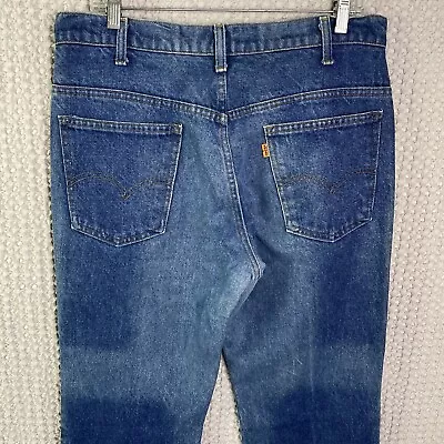 Vintage 684 Levis Jeans Orange Tab Bell Bottoms 34 • $178