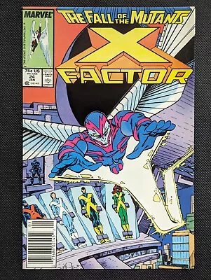 X-Factor #24 (1988) Newsstand  1st Cover & Appearance Of Archangel - SOLID - KEY • $30