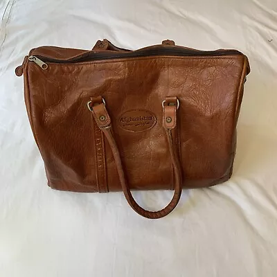 Leather Genuine Duffel Travel Gym Weekend Luggage Overnight Bag Afghanistan.   C • $35