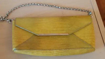 $28 • Buy OROTON Vintage Clutch Handbag Lemony-green