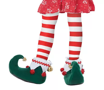 Elf Shoes Boots Christmas Santa Helper Child Kids Costume Accessory  • $29.88