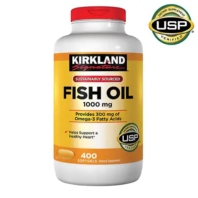 $18.90 • Buy Kirkland Signature Omega-3 Fish Oil 1000 Mg 400 Softgels - Free Shipping!