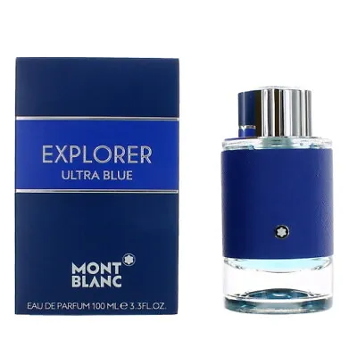 Explorer Ultra Blue By Mont Blanc 3.3 / 3.4 Oz EDP Cologne For Men New In Box • $34.14