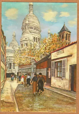 Maurice Utrillo Postcard SACRE COEUR OF MONTMARTRE In Paris • $3.69