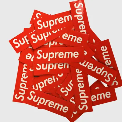 50pcs Supreme Red Black Decal Vinyl Stickers Skateboard Luggage Car Laptop ZZ • $9