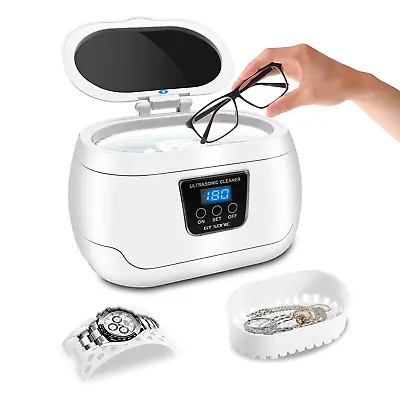 Ultrasonic Cleaner Professional Ultrasonic Jewelry Cleaner 20 Ounces(600Ml) Wit • $65.78