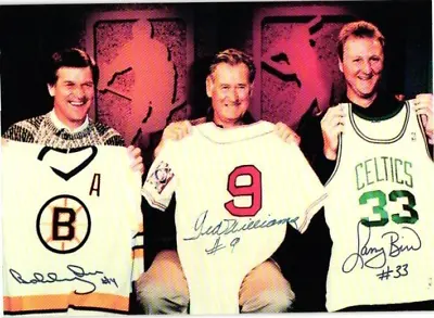 Bobby Orr Ted Williams Larry Bird Grand Slam Marketing The Boys From Boston Card • $17