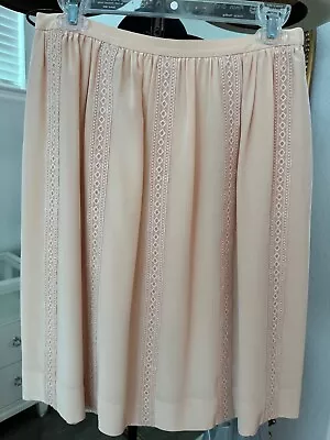 J.CREW Collection Silk Full Skirt Size 4 Peachy Blush Color • $20.99