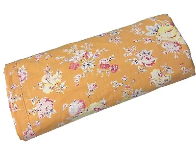 Pottery Barn PB Teen Cottage-core Orange Floral Twin Duvet Chic Cotton Dorm • $36.05