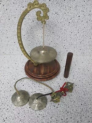 Buddhist Starter Kit: Tingsha Hanging Meditation Gong Chime Dorja And Tingsha! • $35