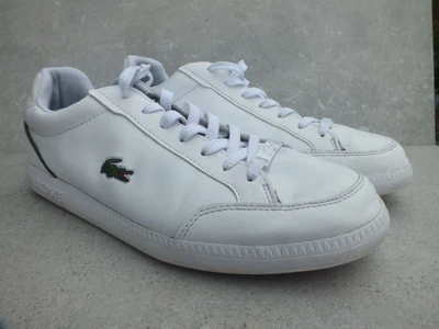 £19 • Buy Lacoste Graduate  White Leather Trainers  Size UK 8 EU 42