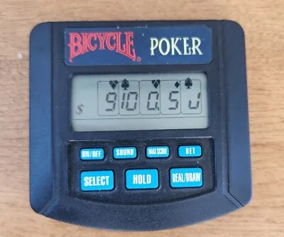 Vintage 1994 Bicycle Tiger Electronics Card Poker Handheld Electronic Video Game • $11.90