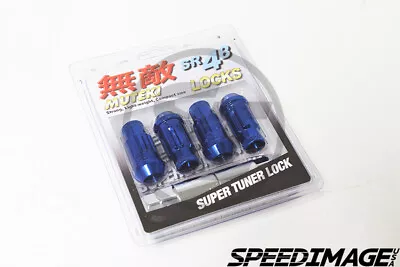 Muteki Sr48 Blue Chrome 48mm 12x1.5 Open Ended Locks Set Acorn Tuner • $533.99